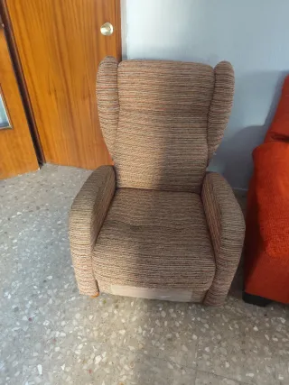 Sillón orejero reclinable tela teléfono642909916