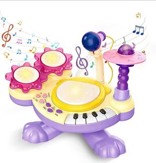 Tambor infantil musical con micrófono
