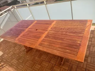 Mesa de jardín extensible  de madera