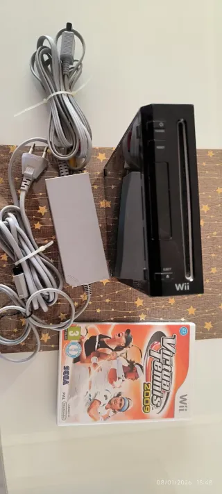 Consola Nintendo Wii Negra + Juego Virtual Tennis