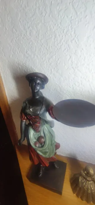 Pareja Figuras Época Bandejas