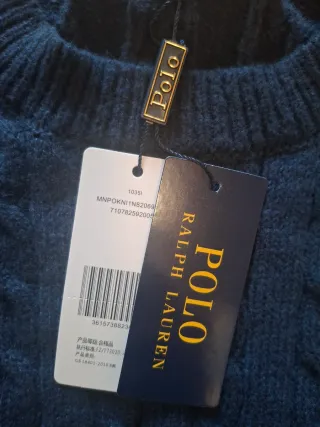 Jersey Polo Ralph Lauren lana azul