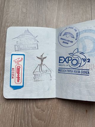 Pasaporte Expo '92 Sevilla