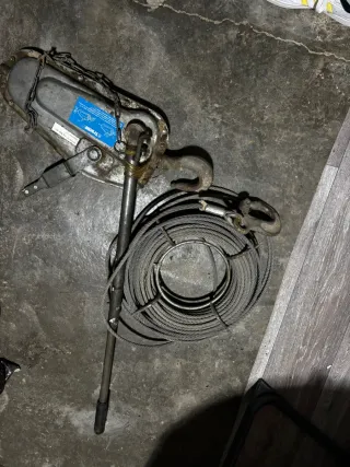 Cable de acero y ganchos