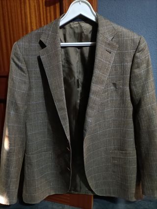 Americana Burberry Hombre Talla 52 Marrón