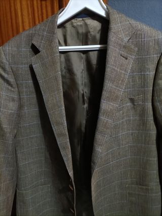 Americana Burberry Hombre Talla 52 Marrón