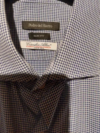 Camisa Vestir Pedro del Hierro Azul Talla M