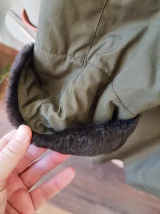 Cappotto trench vintage imbottito verde militare