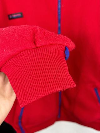Forro Polar Columbia Vintage 90s Oversize Rojo