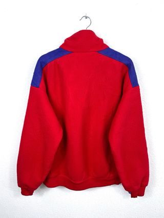 Forro Polar Columbia Vintage 90s Oversize Rojo