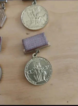 Medallas de Unión Soviética.