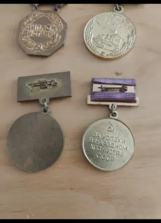 Medallas de Unión Soviética.