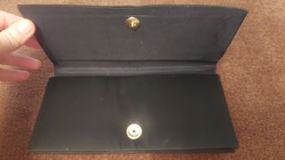 Bolso de mano negro fiesta años 60