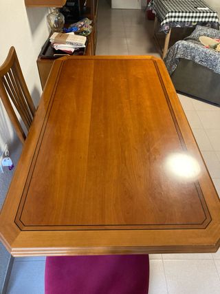 Mesa Comedor Cerezo Macizo Extensible