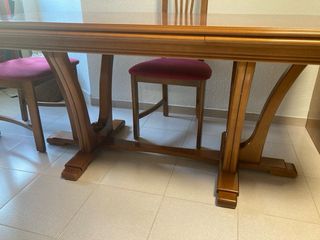 Mesa Comedor Cerezo Macizo Extensible