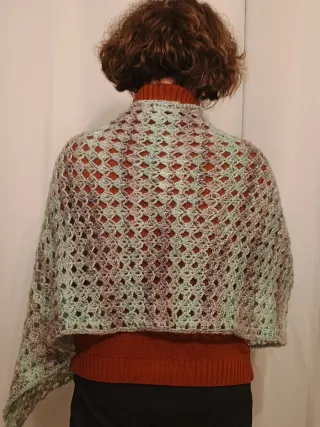 Sciarpa lavorata a maglia