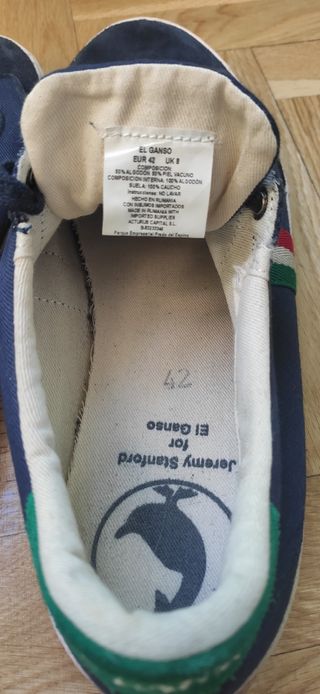 Zapatillas deportivas Ganso azul y verde