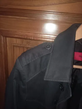 Cappotto Hugo Boss nero lungo