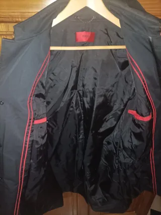 Cappotto Hugo Boss nero lungo