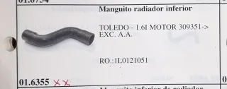 Manguito inferior radiador SEAT TOLEDO 1.6 Inyecc.