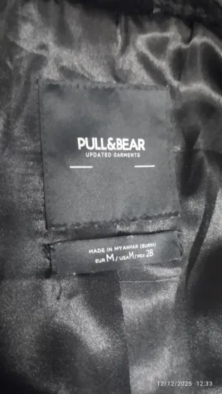 Abrigo de pelo negro mujer