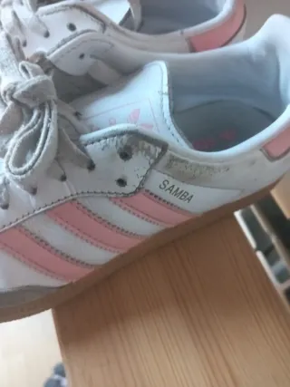 Adidas Samba Blancas y Rosas