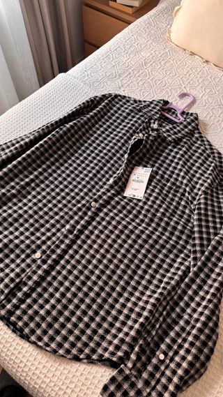 Camisa cuadros Zara Talla M