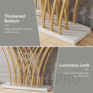 Tavolo consolle in marmo e metallo - Tribesigns