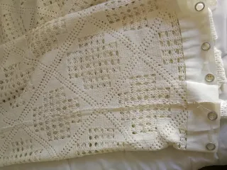 Cortina de ganchillo 1 hoja  o 2 hojas.