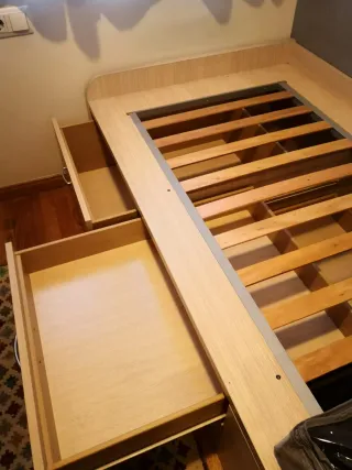 Cama nido con cajones