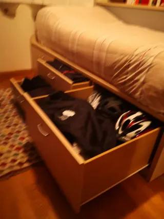 Cama nido con cajones