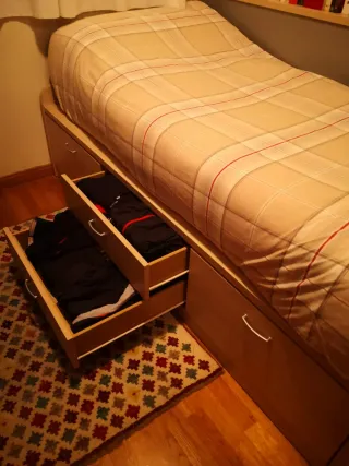 Cama nido con cajones