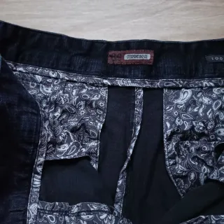 Pantaloni Chino Old Money Neri Loose Fit Taglia XS