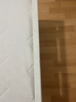 Cama infantil Ikea blanca con colchón