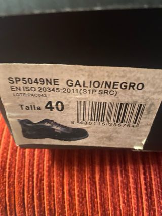 Zapatos de seguridad Paredes talla 40