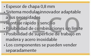 Conjunto Taller 6 Módulos S/Acero Inox Alyco 199014
