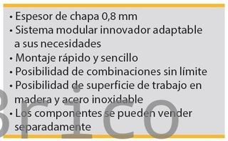 Conjunto Taller 6 Módulos S/Acero Inox Alyco 199014
