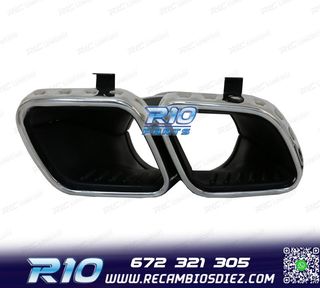 COLAS DE ESCAPE MERCEDES GLE W167 19- LOOK AMG GLE63 CROMO