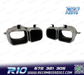 COLAS DE ESCAPE MERCEDES GLE W167 19- LOOK AMG GLE63 CROMO
