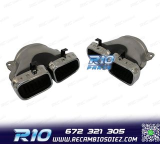 COLAS DE ESCAPE MERCEDES GLE W167 19- LOOK AMG GLE63 CROMO