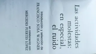 Las Actividades molestas: En especial, el ruido...