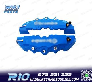 CUBRE PINZAS DE 4 PISTONES LOOK BREMBO AZULES