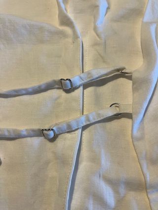 Chaleco blanco Zara Espalda Descubierta Talla S