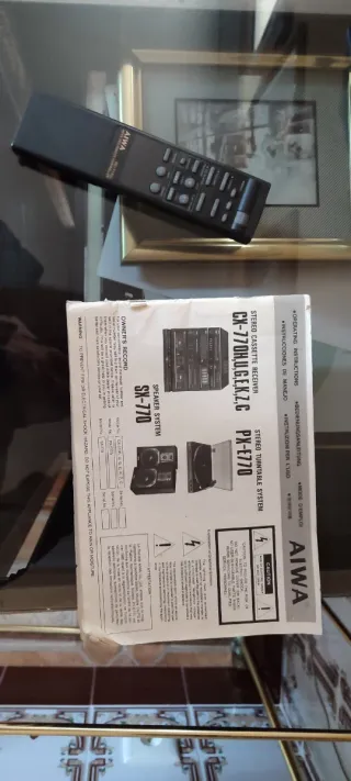 Minicadena Aiwa Vintage Negra