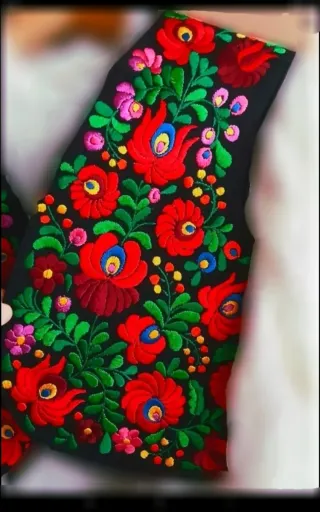 Chaleco Húngaro Bordado Multicolor 40