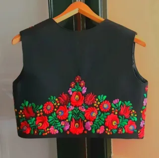 Chaleco Húngaro Bordado Multicolor 40