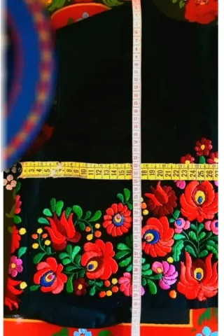 Chaleco Húngaro Bordado Multicolor 40