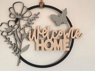 Decorazione da parete/ingresso Benvenuto a Casa