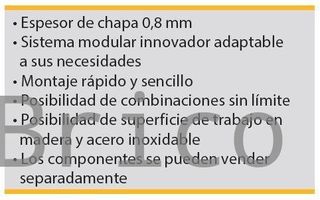 Conjunto Taller 4 Módulos S/Acero Inox Alyco 199006
