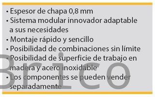 Conjunto Taller 4 Módulos S/Acero Inox Alyco 199006